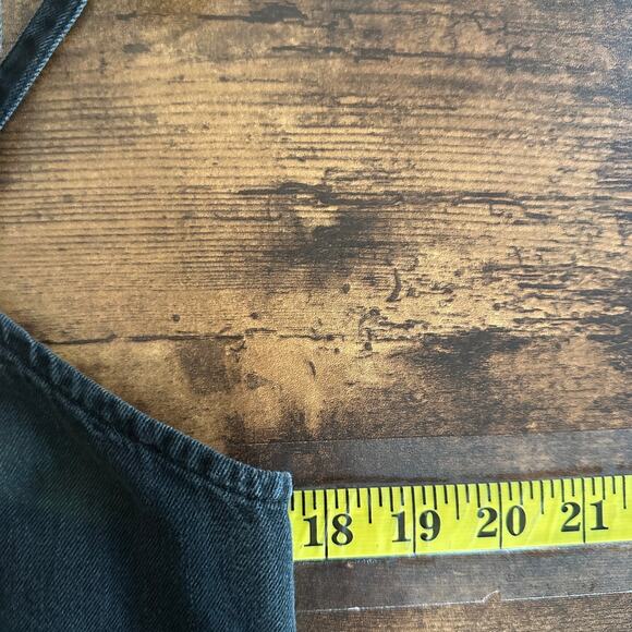 Old Navy 100 Cotton Smocked Back Wide Leg Ankle Jumpsuit Large Black EUC Boho - Picture 4 of 13